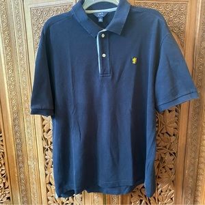 LINCS David Chu polo style collared shirt Peruvian cotton, navy blue